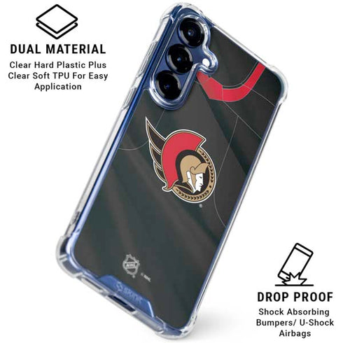 NHL Ottawa Senators Home Jersey Galaxy S25 Clear Case